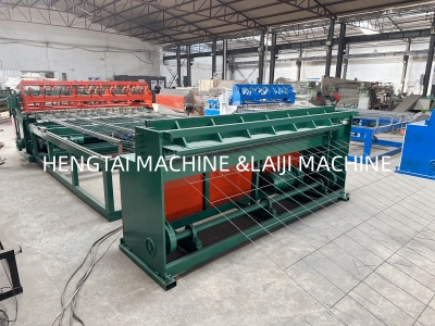 The welding machine for steel construction mesh with a width of 2.5 meters