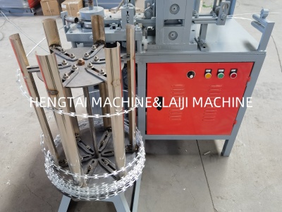 Razor Barbed Wire Coiling Machine Security Fencing Razor Barbed Wire Mesh Making Machine