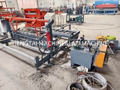 Semi-automatic and fully automatic crimping mesh weaving machine