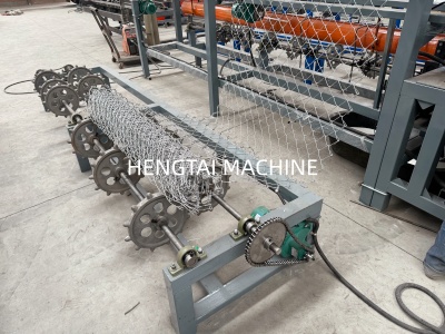 Automatic chain link fence machine