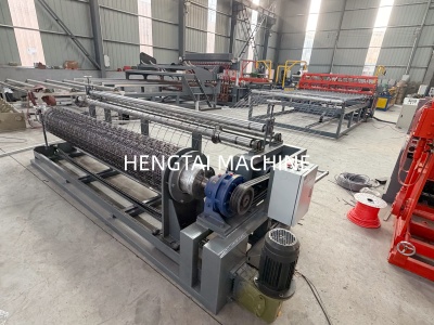 Automatic wire mesh welding machine with mesh rolling machine.